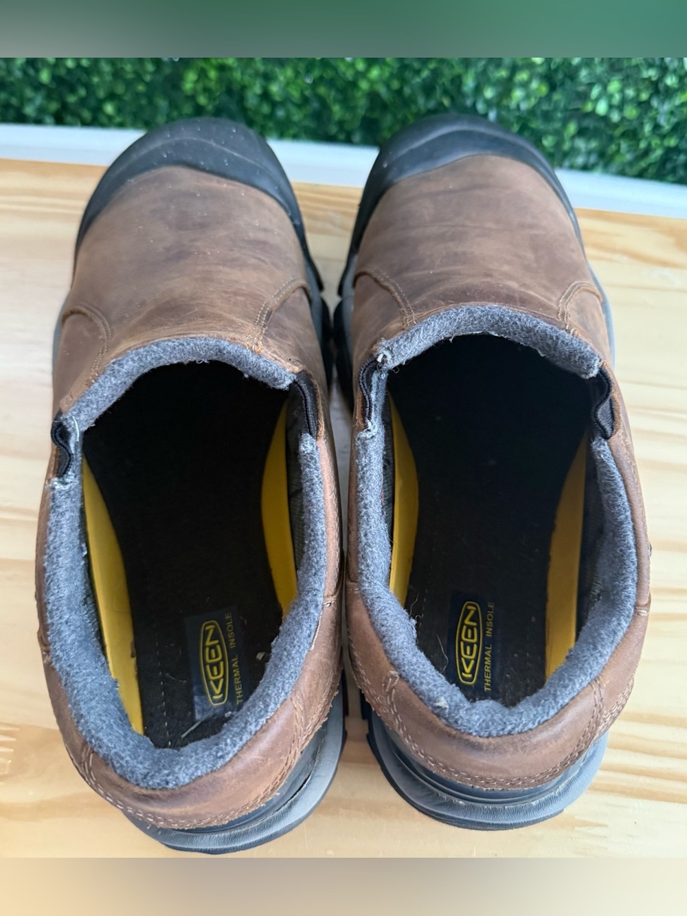 KEEN Brixen Low Men’s 10 Brown Leather Waterproof Insulated Slip-On - Picture 4 of 9